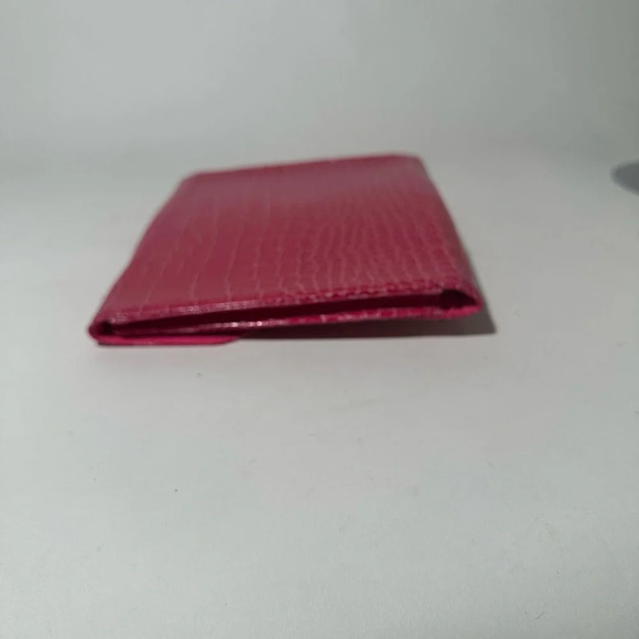 Red Crocodile Embossed Wallet with Mickey Mouse Detail - Picture 5 of 7